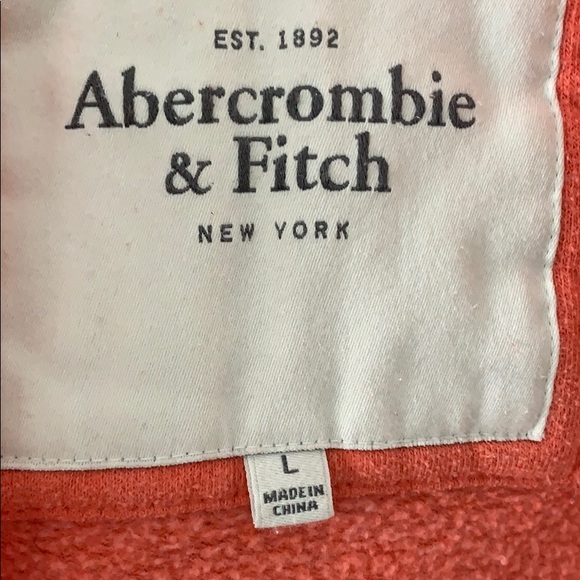 coral zip-up sweatshirt - Picture 5 of 5